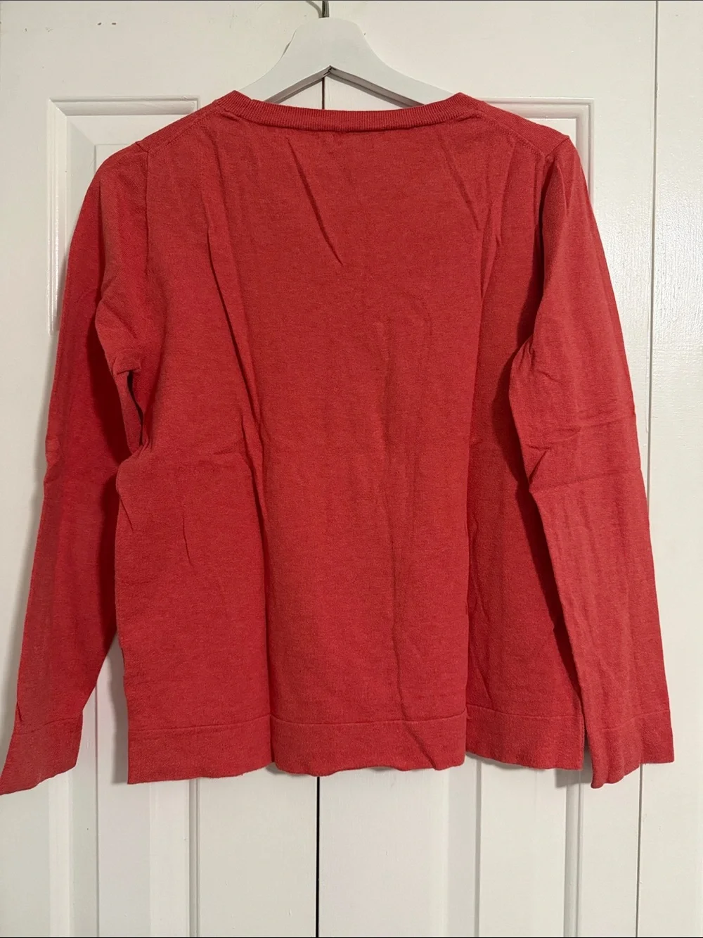 J. Crew Coral Crewneck Teddy Sweater size M